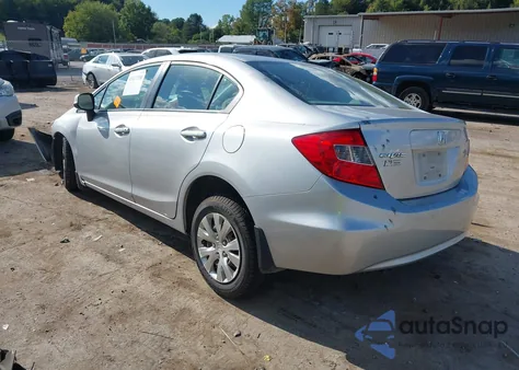 2012 Honda Civic Lx z USA, uszkodzony, nr VIN 19XFB2F5XCE361430